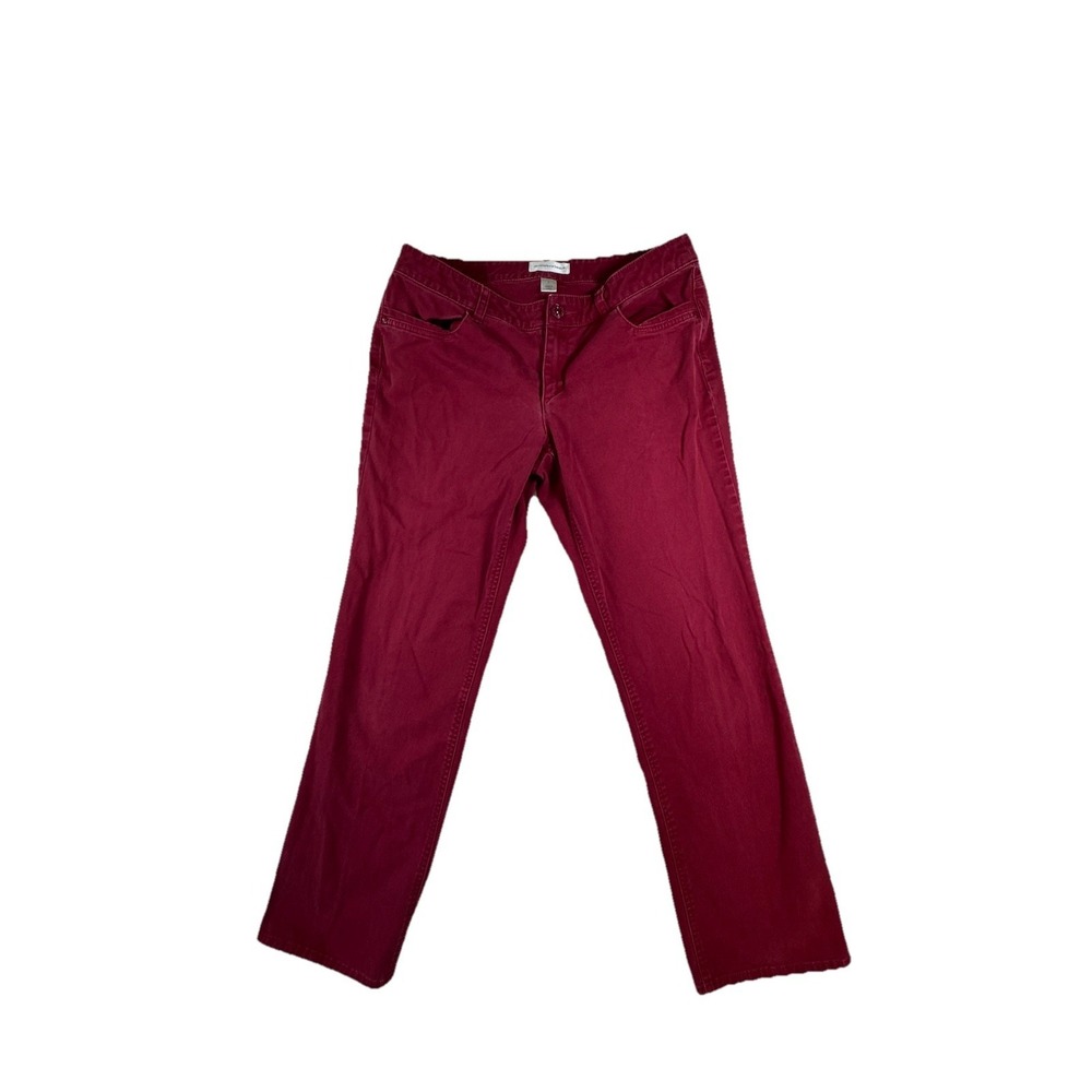 Christopher & Banks Maroon Pants/jeans Size 6 Straight Leg
